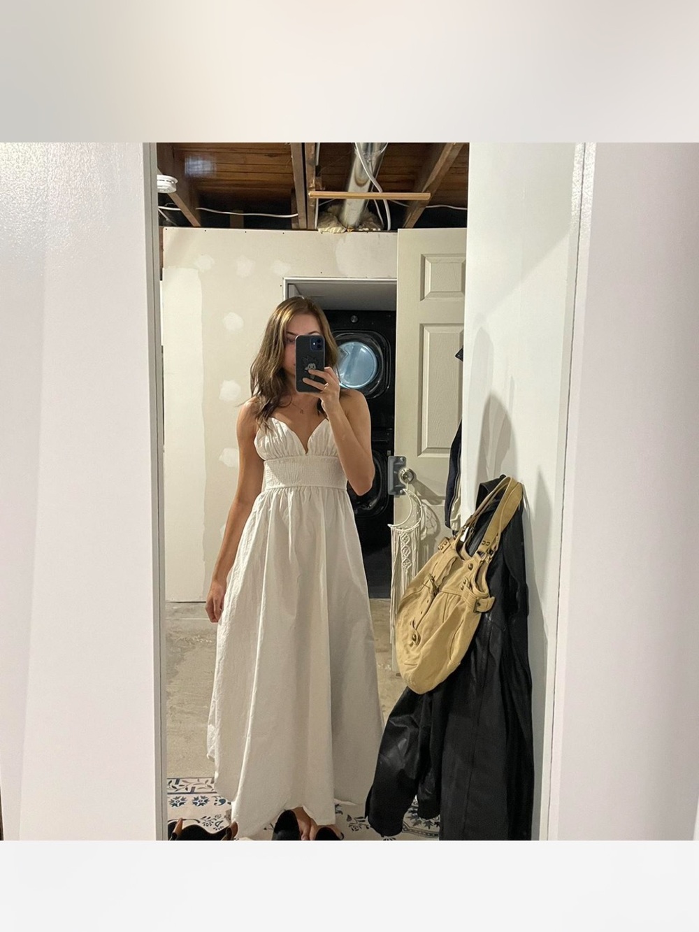 Ardene vintage maxi white dress